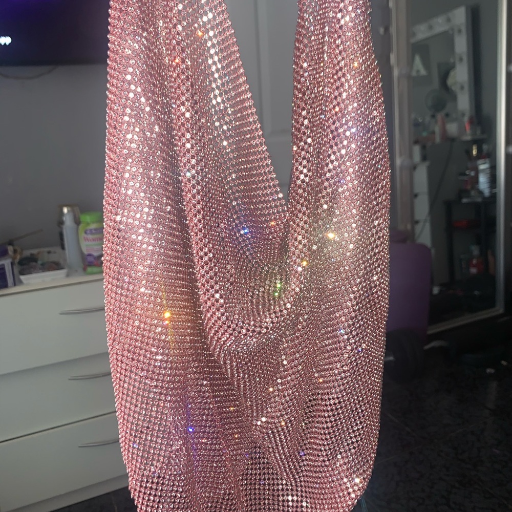Sparkly rose top